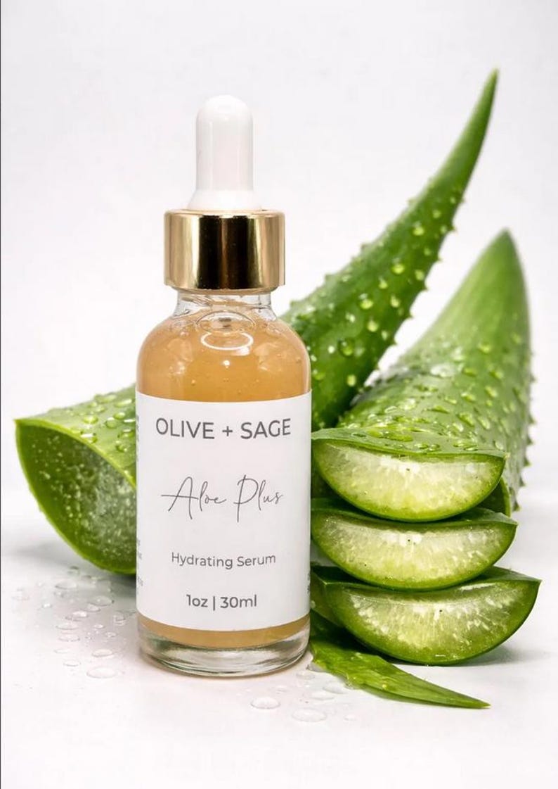 aloe vera hydrating face serum with botanical ingredients for soft refreshed skin