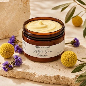 After Sun Body Cream - Beruhigende Aloe-Feuchtigkeitscreme für sonnenexponierte Haut