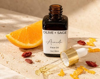 Vitamin C Face Oil – Organic Facial Serum for Glowing Skin with Superfruit Oils