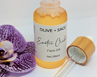 Exotic Orchid | Face Oil | Organic | Vegan | Essential Oils | Nourishing | Calming | Silky| Clean Beauty | Skincare