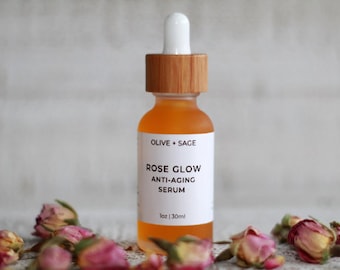 Rose Glow | Face Oil | Organic | Vegan | Essential Oils | Nourishing | Calming | Silky| Clean Beauty | Skincare