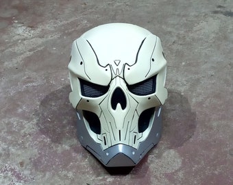 Taskmaster Cosplay Helmet – Skull Villain Armor Mask – Metallic Battle Costume Prop –  Comic Con, Halloween, LARP Gift