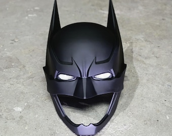 Samurai Dark Knight Helmet for Cosplay with LEDs