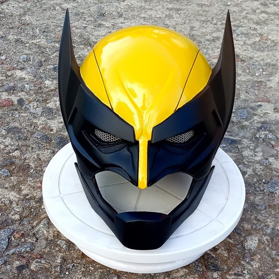 Wolverine Inspired Battle Cowl Helmet Hand Painted Wearable Prop With LED  Eyes Superhero Mask for Comic Con Halloween, LARP Costume Gift - Etsy Israel, image size:929x929