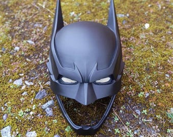 Dark Knight Helmet – Cosplay Armor Mask – Fantasy Warrior Helmet – Gothic Knight Costume –Superhero Battle Helmet – Heroic Roleplay Prop