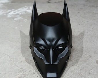 Bat Samurai Warrior Helmet | Matte Black Cosplay Armor | Wearable Mask for Display & Events | Free Shipping