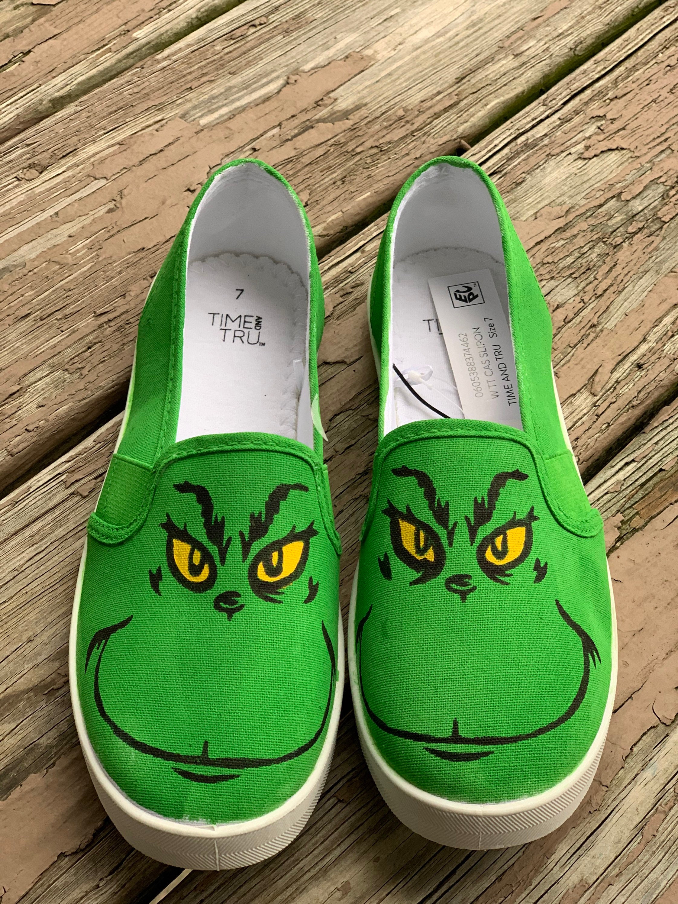 The Grinch Shoes Etsy