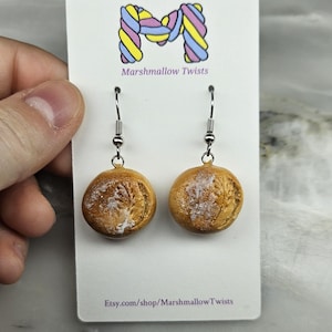 Sourdough Artisan Bread Earrings (new round shape)