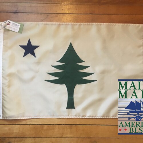 Original Maine Flag. Made in Maine. Etsy