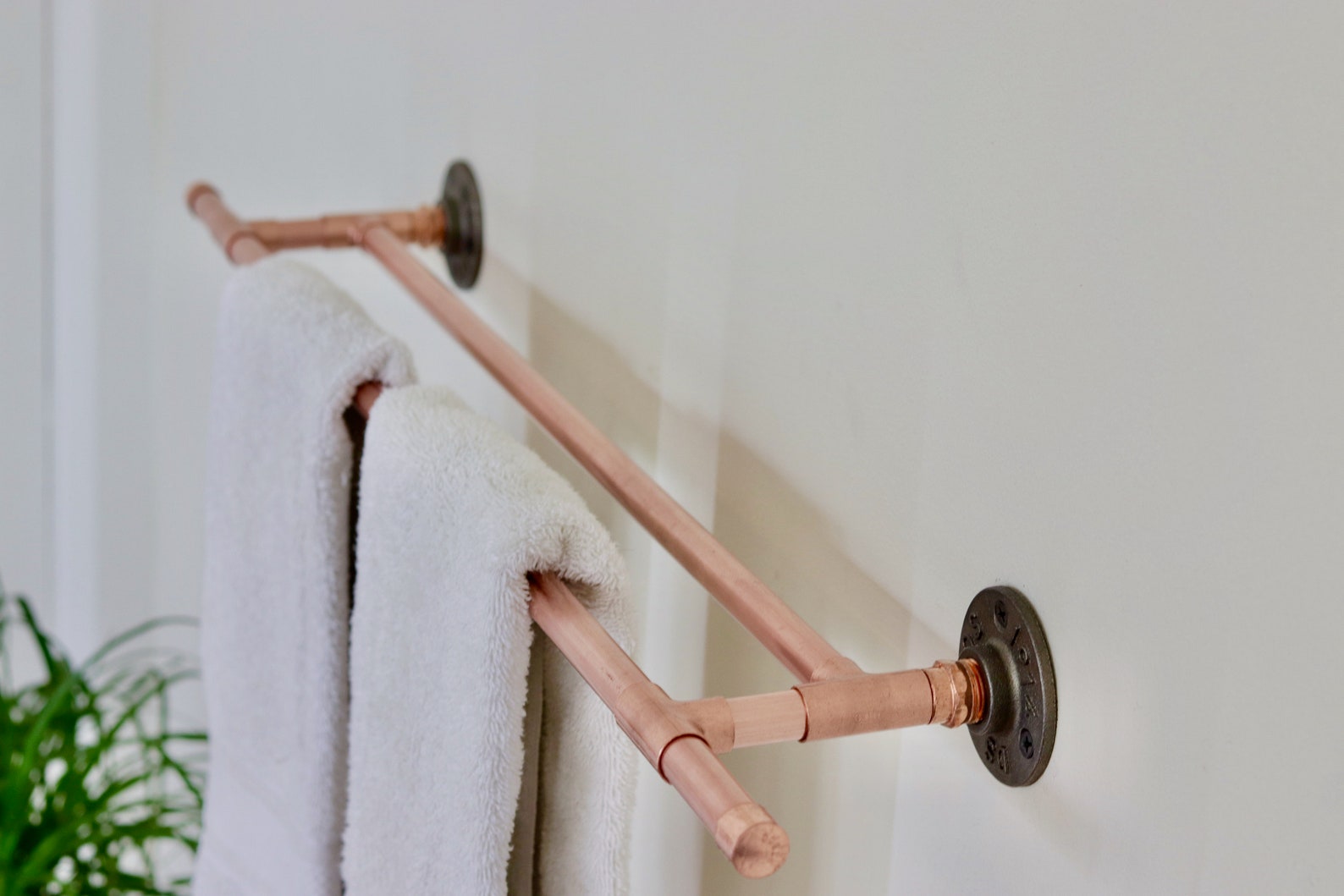 Double Towel Bar Copper Etsy