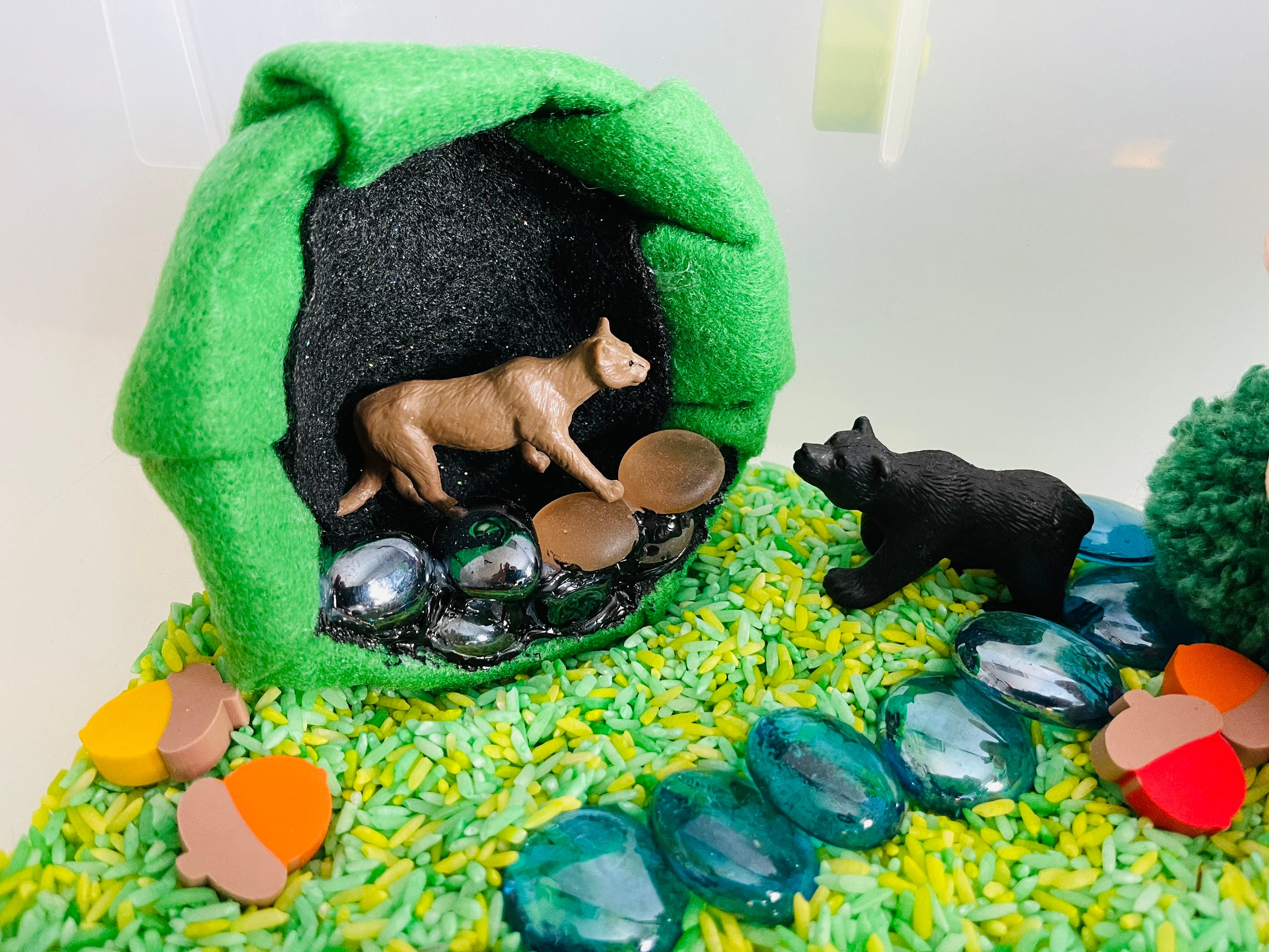 Camping Sensory Bin Woodland Sensory Bin Play Kit Educational Toy Kids