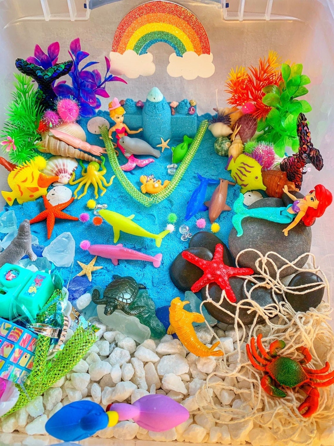 Mermaid Sensory Bin Ocean Sensory Bin Play Kit Kids Sensory Kit Sensory