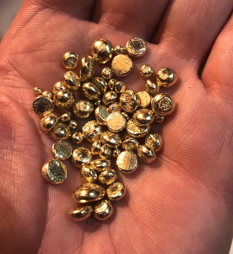 1 gram 14k gold casting grain nugget gold shot jewelry rings Etsy