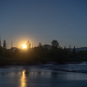 Full Moon, South Fork Flathead River, MT - DIGITAL DOWNLOAD -