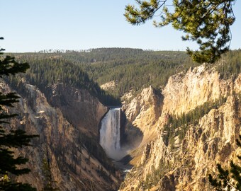 Yellowstone Falls in October - DIGITAL DOWNLOAD -