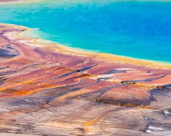 Abstract Grand Prismatic Spring in Yellowstone - DIGITAL DOWNLOAD -