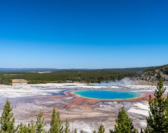 Grand Prismatic Spring in Yellowstone - DIGITAL DOWNLOAD -