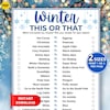 Winter This or That Printable Game, Winter Would You Rather Game ...