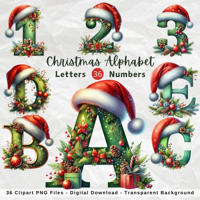 Grinch numbers alphabet art - Etsy.de