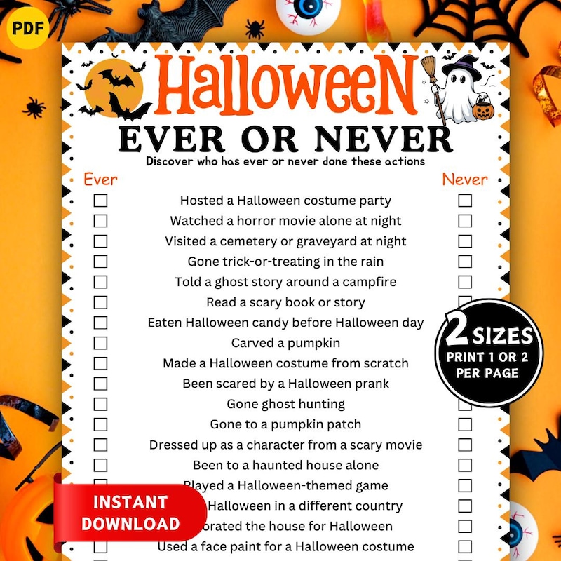 Have You Ever Game Kids Etsy UK