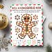 Roll A Gingerbread Dice Game, Printable Christmas Game for Kids Adult ...