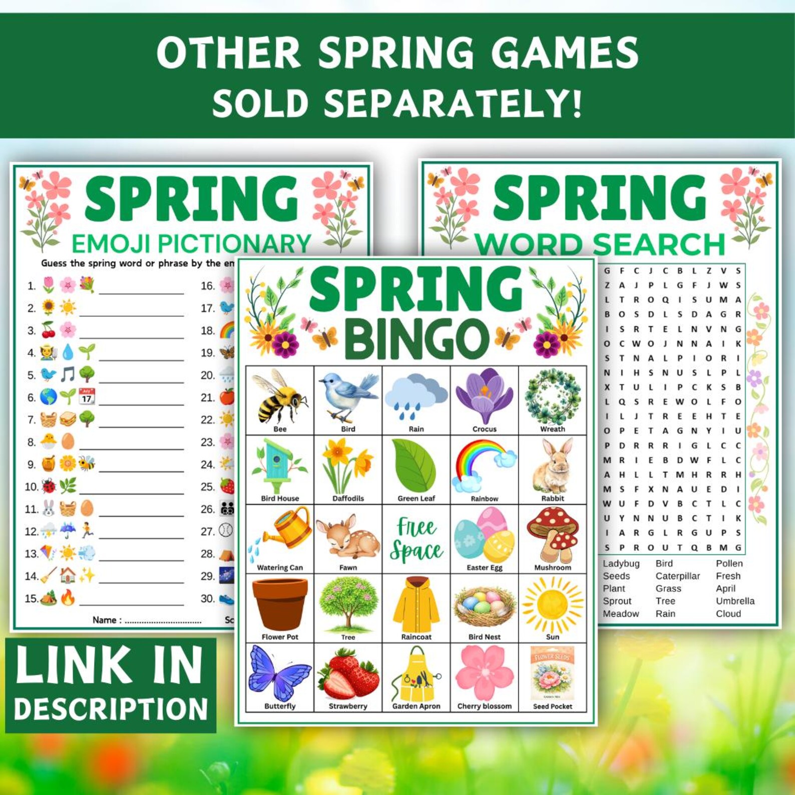 Spring Crypogram Spring Cryptogram Puzzle, Printable Spring Game for Kids & Adults ...