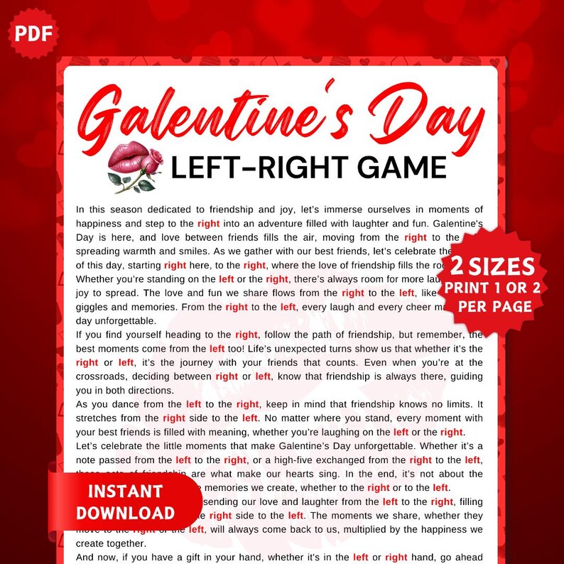 Galentines Day Left Right Story