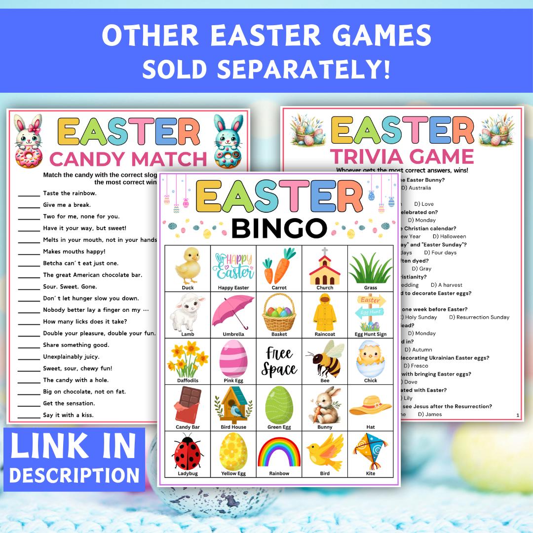 Easter Around the World Game, Printable Easter Game, Translate Happy ...