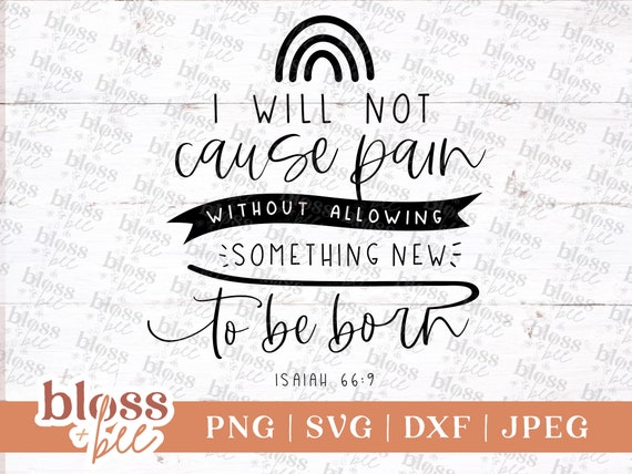 Download Rainbow Baby Svg File I Will Not Cause Pain Without Allowing Etsy