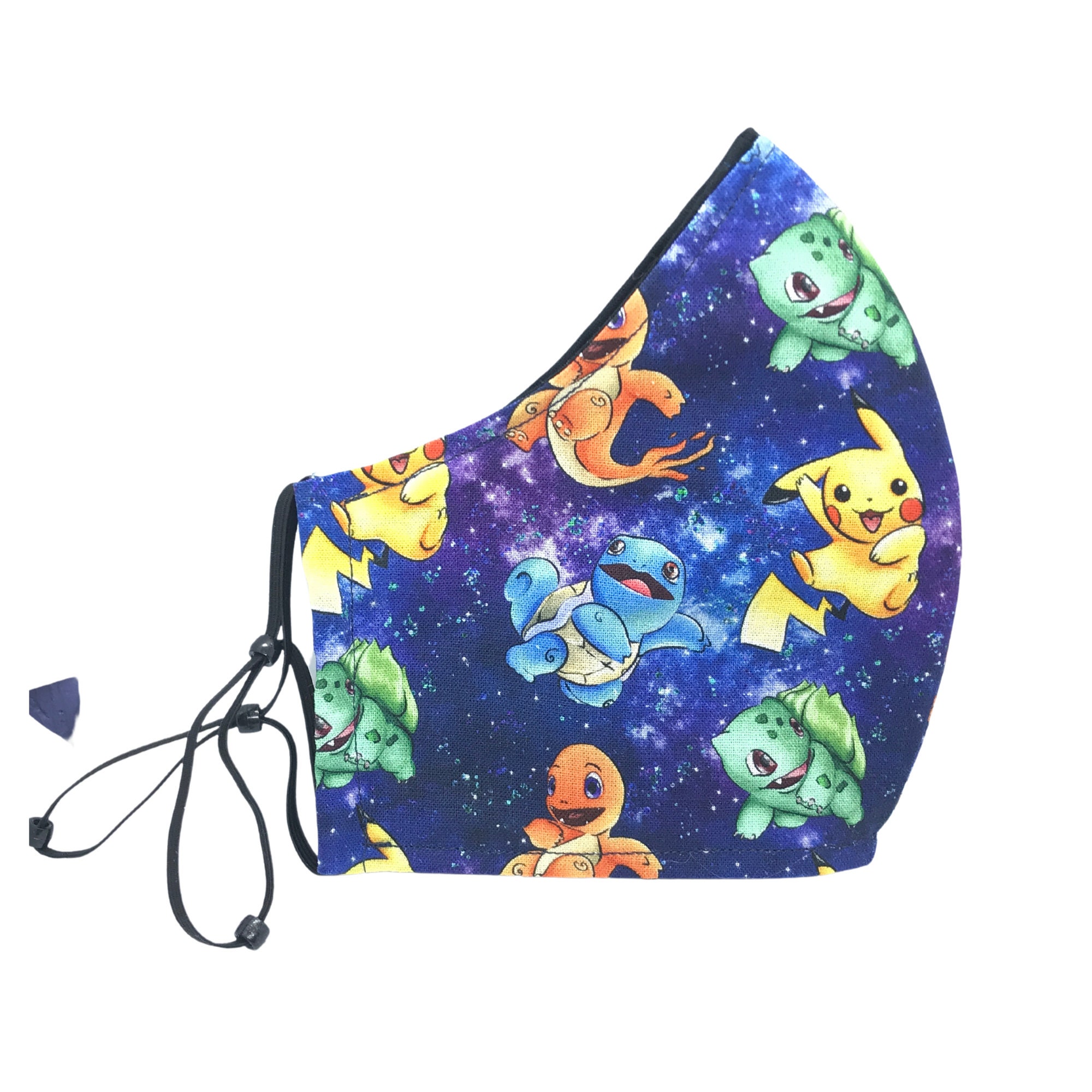 Blue Pokemon Face Mask Anime Face Mask Reusable FaceMask Etsy
