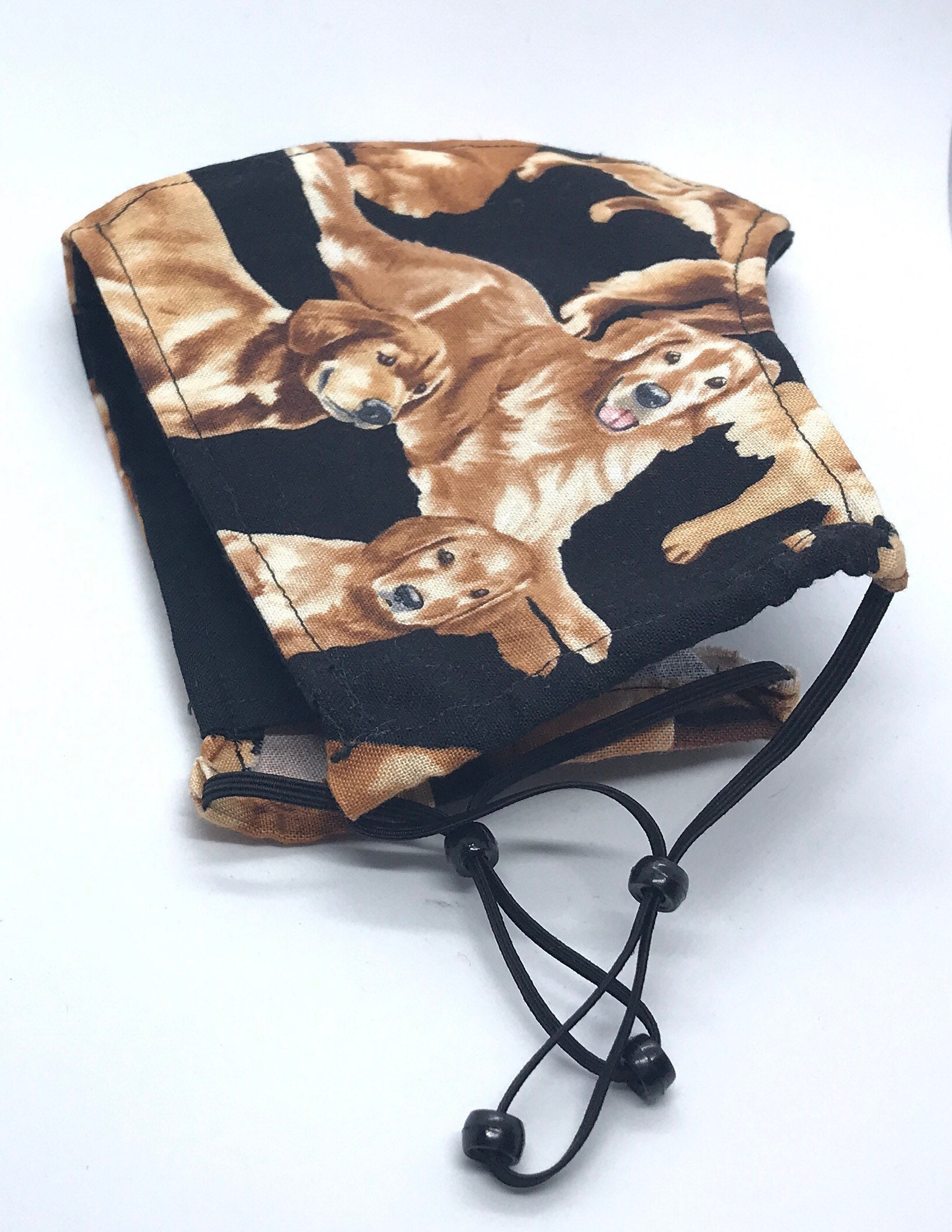 Dog Golden Retriever Adjustable face mask 2 Layer Face mask  Etsy