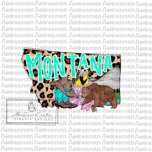 Estado de montana, png dibujado a mano, imágenes prediseñadas de montana, diseño de sublimación de montana, descarga digital imagen 1