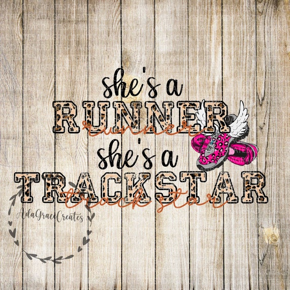 Track star png cross country sublimation designs | Etsy