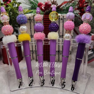 Stylos à bille violet fantaisie