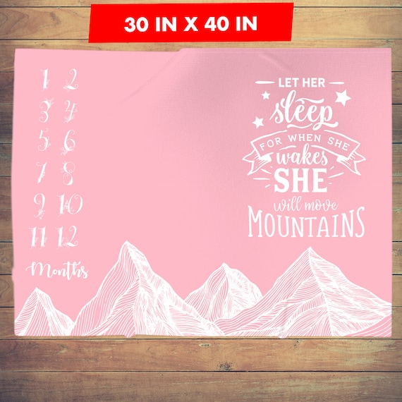 I will move mountains milestone blanket sale