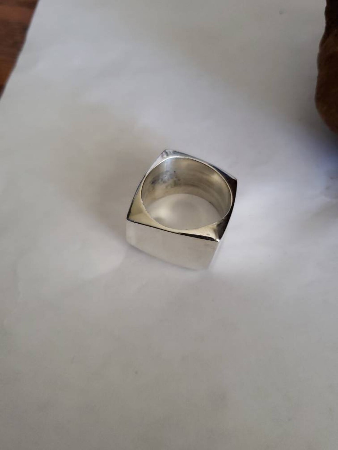 Modern Square Sterling Silver Ring / Abstract Sterling Silver Ring ...