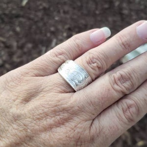 Sterling Silver Spoon Ring / Spoon Ring / Size 7 1/2
