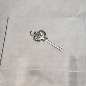 Key / Pendant / Sterling Silver / Marcasite