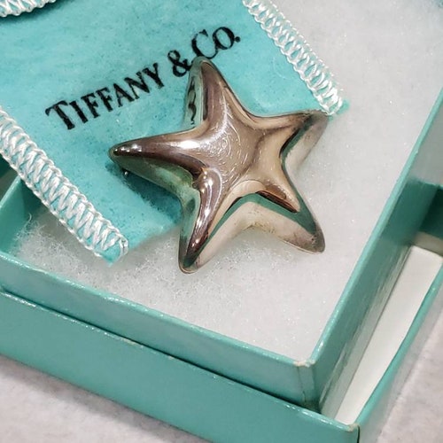 Tiffany Puffy Sterling Silver Star Brooch deals / Mexico / 925 / Pin / Sterling Silver Star Tiffany & Co.