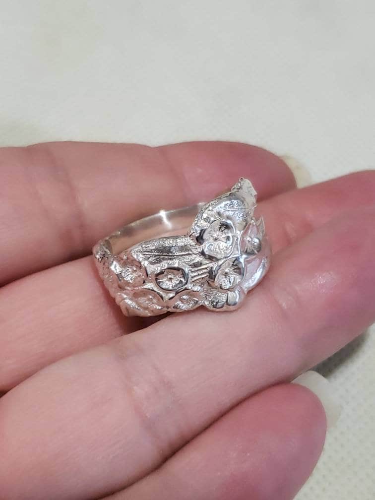 Sterling Silver / Casted / Spoon Ring /size 9 Etsy UK