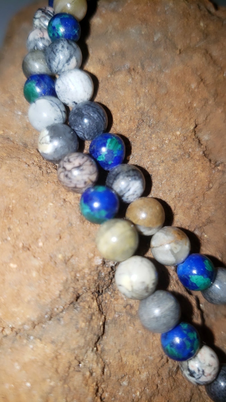 Multi Bead Necklace 14k Gold Fill Agate Beads