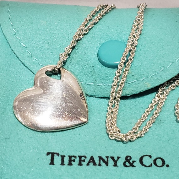 Tiffany \u0026 Co Double Heart Pendant With 