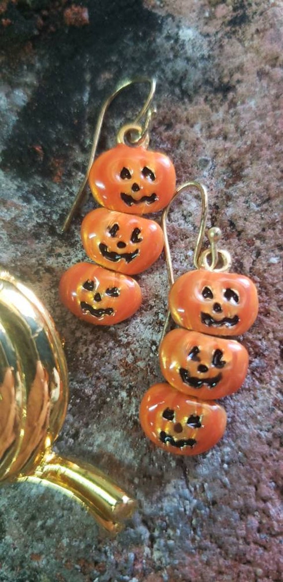 Vintage Halloween Costume Jewelry / Halloween Earring… - Gem