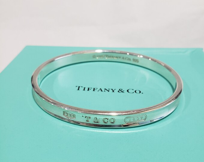 Tiffany & Co 1837 Bangle Bracelet Sterling Silver / 925 - Etsy