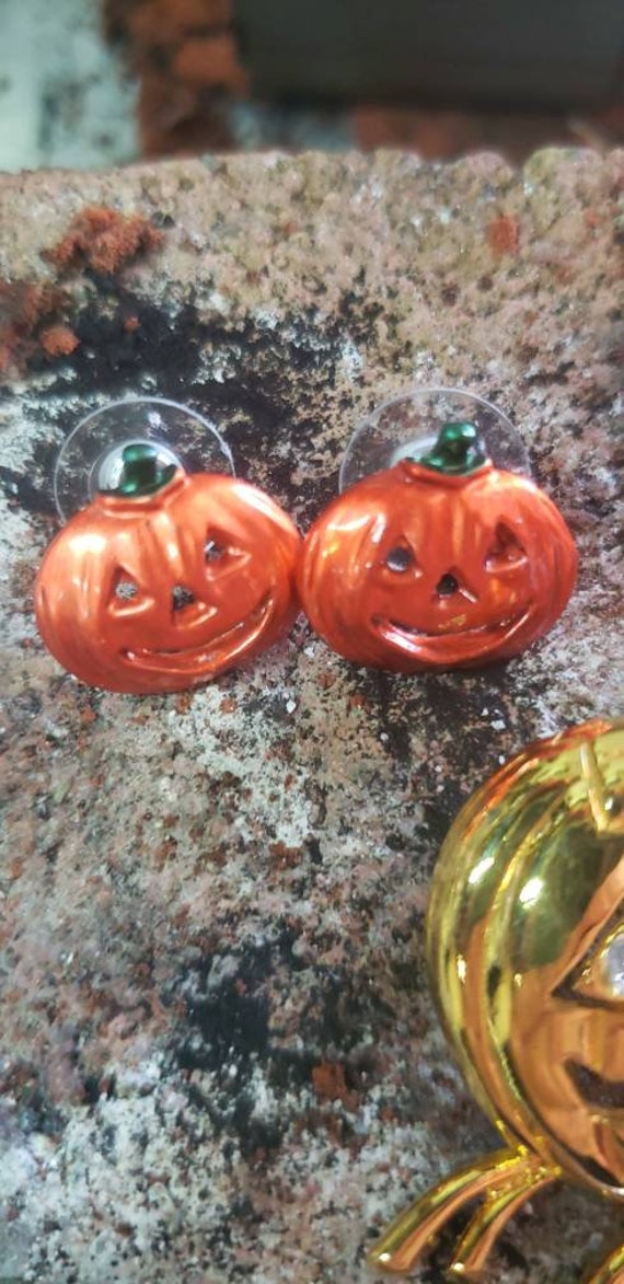 Vintage Halloween Costume Jewelry / Halloween Ear… - image 2