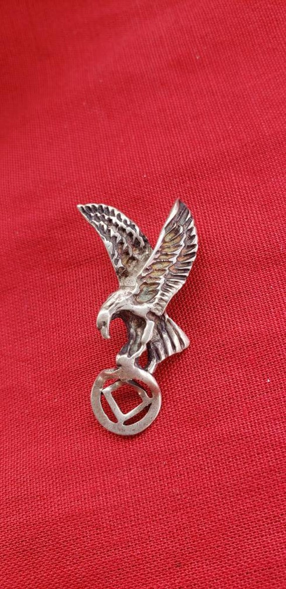 Eagle Pendant Sterling Silver / Vintage Eagle Pend