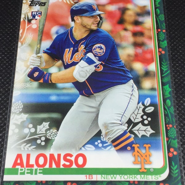 Pete Alonso Rookie Card 2019 Topps Holiday Snowflake Base RC #HW71 Baseball Card MLB New York Mets ROY