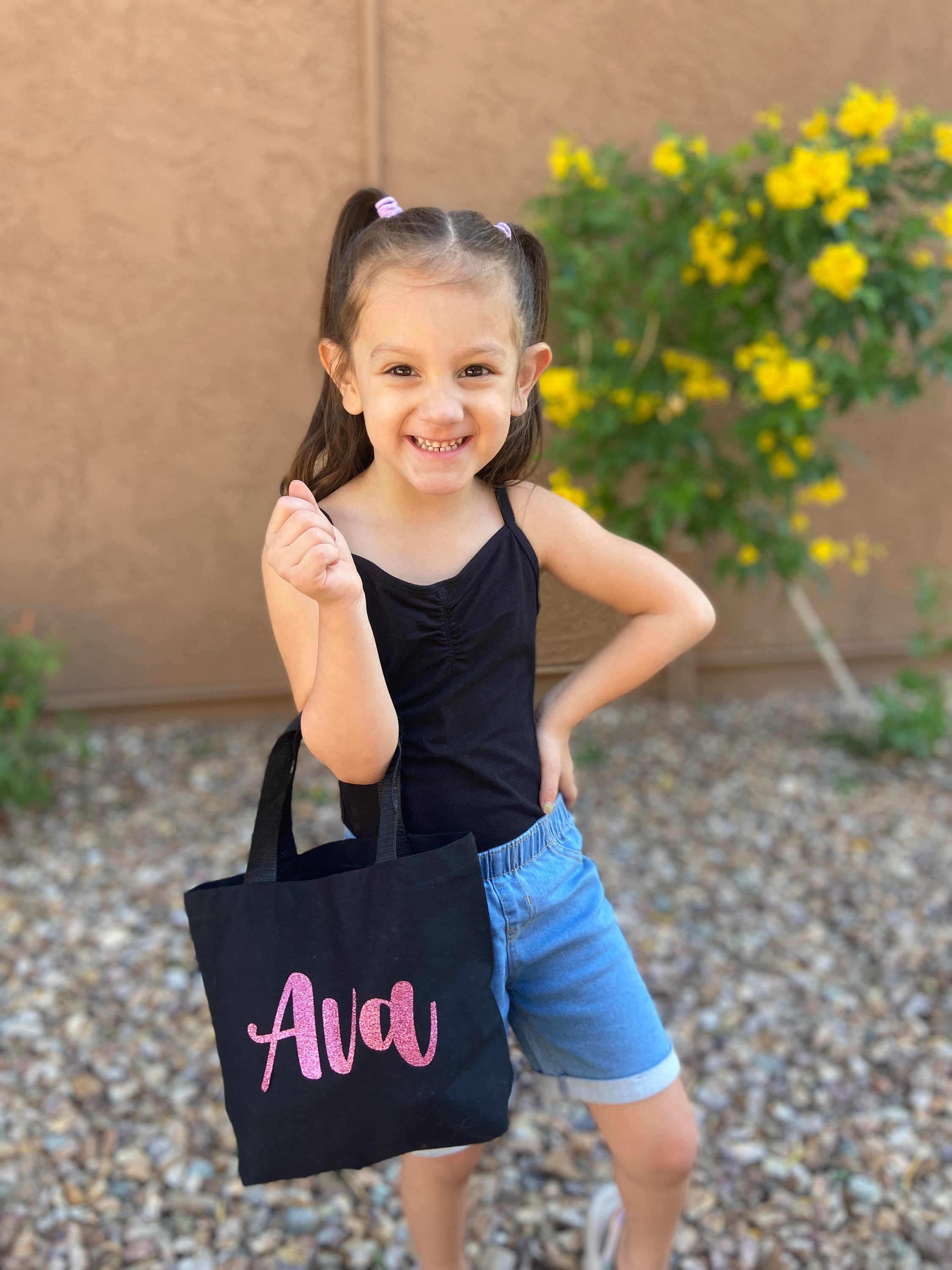 Personalized MiniTote Kids Purse Little Girls Tote Etsy