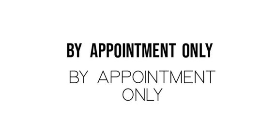BY APPOINTMENT ONLY Commercial Door Vinyl Decal Etsy