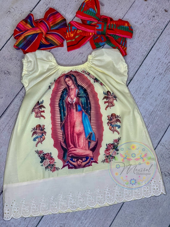 Our Lady of Guadalupe Dress with Zarape Headband